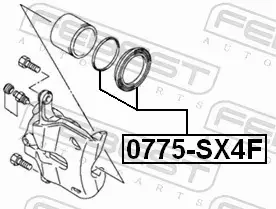 FEBEST ZESTAW NAPRAWCZY ZACISKU 0775-SX4F 