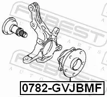 FEBEST PIASTA KOŁA 0782-GVJBMF 