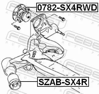 FEBEST PIASTA KOŁA 0782-SX4RWD 