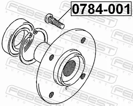 FEBEST ŚRUBA KOŁA 0784-001 