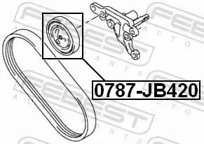 FEBEST ROLKA NAPINACZA 0787-JB420 