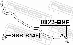 FEBEST ŁĄCZNIK STABILIZATORA 0823-B9F 