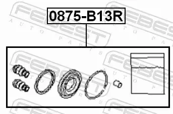 FEBEST ZESTAW NAPRAWCZY ZACISKU 0875-B13R 