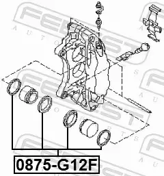 FEBEST ZESTAW NAPRAWCZY ZACISKU 0875-G12F 