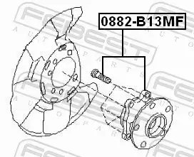 FEBEST PIASTA KOŁA 0882-B13MF 