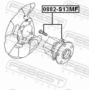 FEBEST PIASTA KOŁA 0882-S13MF 