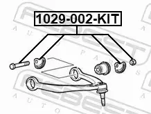 FEBEST ŚRUBA REGULACYJNA ZAWIESZENIA 1029-002-KIT 