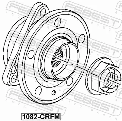 FEBEST PIASTA KOŁA 1082-CRFM 