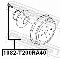 FEBEST PIASTA KOŁA 1082-T200RA40 