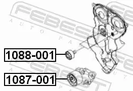 FEBEST ROLKA PROWADZĄCA PASKA 1087-001 