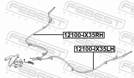 FEBEST LINKA HAMULCOWA 12100-IX35RH 