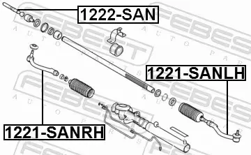 FEBEST DRĄŻEK KIEROWNICZY 1222-SAN 