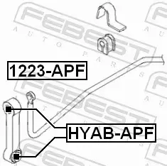 FEBEST ŁĄCZNIK STABILIZATORA 1223-APF 