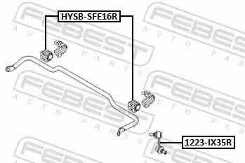 FEBEST ŁĄCZNIK STABILIZATORA 1223-IX35R 