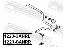 FEBEST ŁĄCZNIK STABILIZATORA 1223-SANRR 