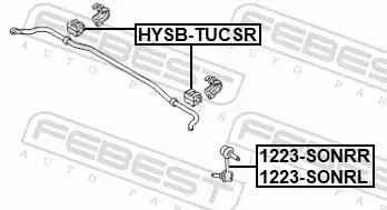 FEBEST ŁĄCZNIK STABILIZATORA 1223-SONRL 