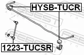 FEBEST ŁĄCZNIK STABILIZATORA 1223-TUCSR 