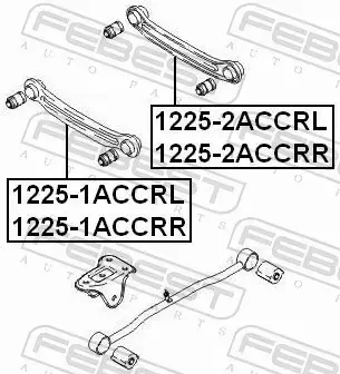 FEBEST WAHACZ ZAWIESZENIA 1225-1ACCRL 