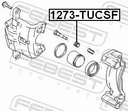 FEBEST OSŁONA PROWADNICY ZACISKU 1273-TUCSF-PCS10 