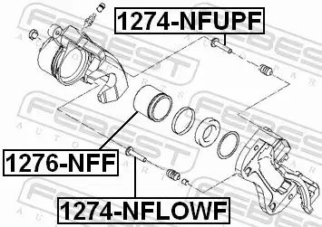 FEBEST PROWADNICE ZACISKU HAMULCOWEGO 1274-NFUPF 