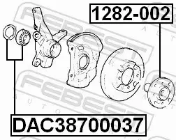 FEBEST PIASTA KOŁA 1282-002 