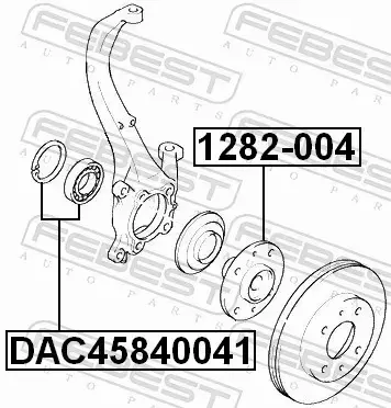 FEBEST PIASTA KOŁA 1282-004 