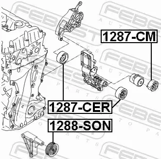 FEBEST ROLKA NAPINACZA 1287-CER 