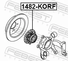 FEBEST ŁOŻYSKO KOŁA 1482-KORF 