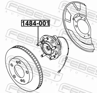 FEBEST ŚRUBA KOŁA 1484-001 