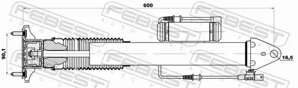 FEBEST AMORTYZATOR ZAWIESZENIA 16110-001R 