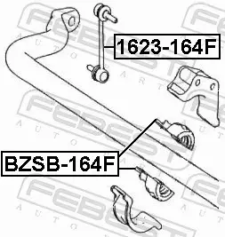 FEBEST ŁĄCZNIK STABILIZATORA 1623-164F 