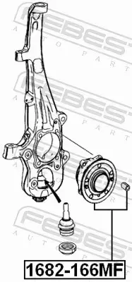 FEBEST PIASTA KOŁA 1682-166MF 