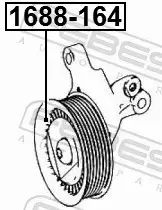 FEBEST ROLKA PROWADZĄCA PASKA 1688-164 