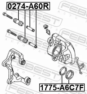 FEBEST ZESTAW NAPRAWCZY ZACISKU 1775-A6C7F 