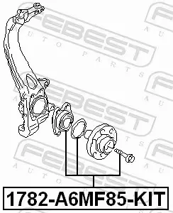 FEBEST PIASTA KOŁA 1782-A6MF85-KIT 