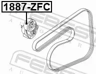 FEBEST ROLKA NAPINACZA 1887-ZFC 