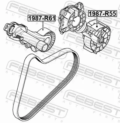 FEBEST ROLKA NAPINACZA 1987-R55 