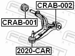 FEBEST SWORZEŃ ZAWIESZENIA 2020-CAR 