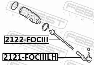 FEBEST DRĄŻEK KIEROWNICZY 2122-FOCIII 