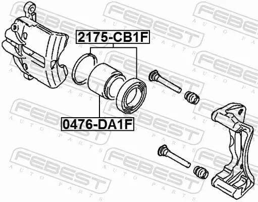 FEBEST ZESTAW NAPRAWCZY ZACISKU 2175-CB1F 