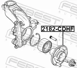 FEBEST ŁOŻYSKO PIASTA KOŁA 2182-CDHF 