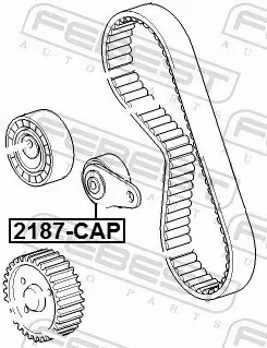 FEBEST ROLKA NAPINACZA 2187-CAP 