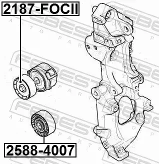 FEBEST ROLKA NAPINACZA 2187-FOCII 