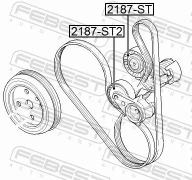 FEBEST ROLKA NAPINACZA 2187-ST 