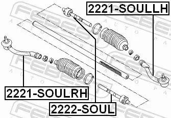 FEBEST DRĄŻEK KIEROWNICZY 2222-SOUL 