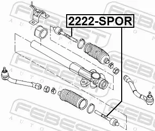 FEBEST DRĄŻEK KIEROWNICZY 2222-SPOR 