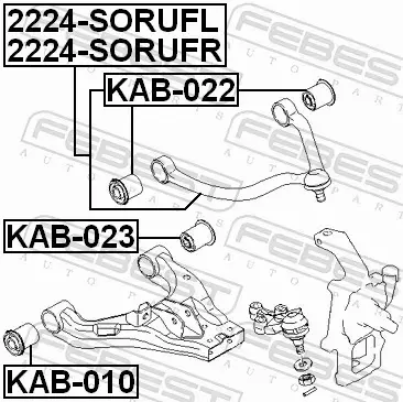 FEBEST WAHACZ ZAWIESZENIA 2224-SORUFL 