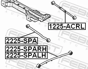 FEBEST WAHACZ ZAWIESZENIA 2225-SPARH 