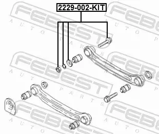 FEBEST ŚRUBA REGULACYJNA ZAWIESZENIA 2229-002-KIT 