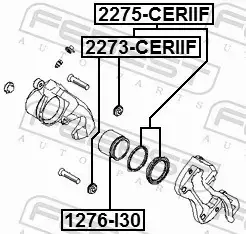 FEBEST ZESTAW NAPRAWCZY ZACISKU 2275-CERIIF 